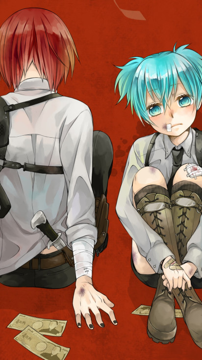 Обои Аниме Ansatsu Kyoushitsu, обои для рабочего стола, фотографии аниме,ansatsu kyoushitsu, нагиса, карма Обои для рабочего стола, скачать обоикартинки заставки на рабочий стол.